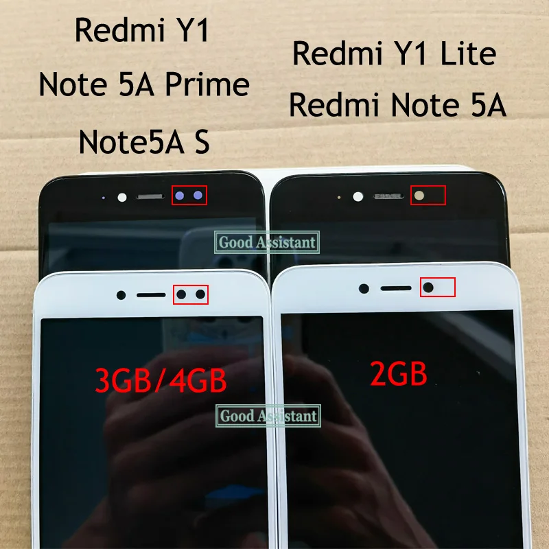Новый ЖК-дисплей для Xiaomi Redmi Note 5A / S Prime pro Y1 Lite + дигитайзер сенсорного экрана в