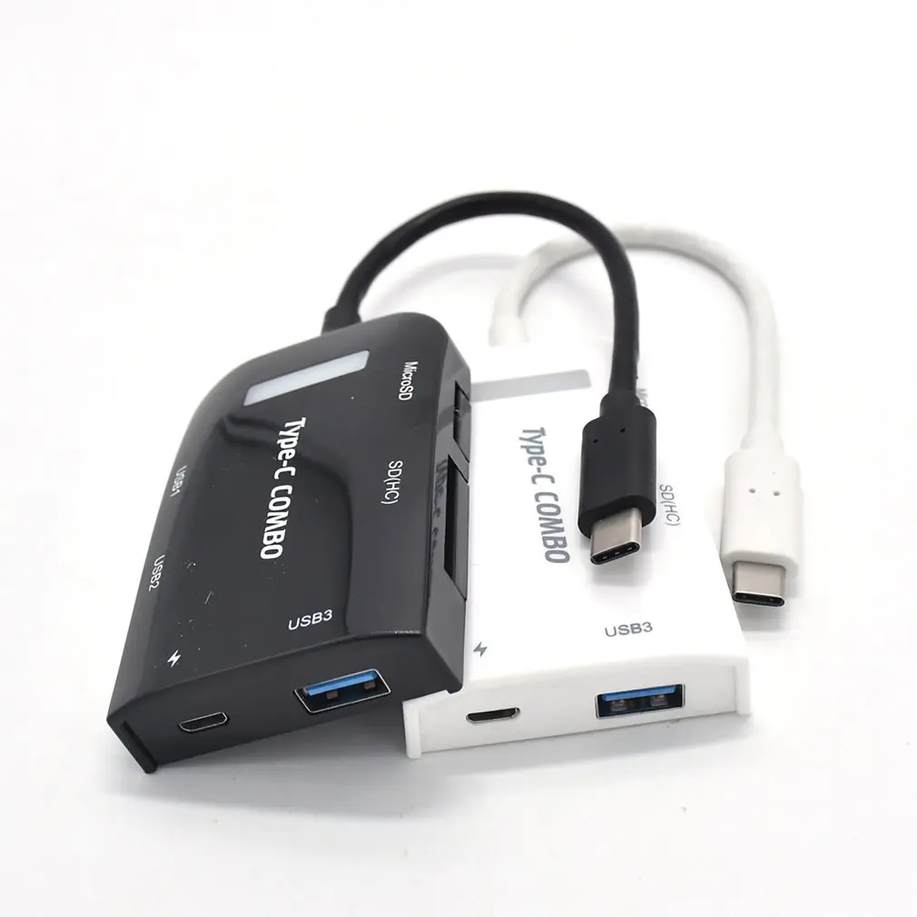 Портативный Тип type C USB 3 1 Порты и разъёмы Пластик концентратор с SD кард ридер