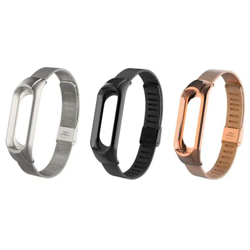 Металлический ремешок из нержавеющей стали без винтов для Mi band 5 6 Band 2 3 4