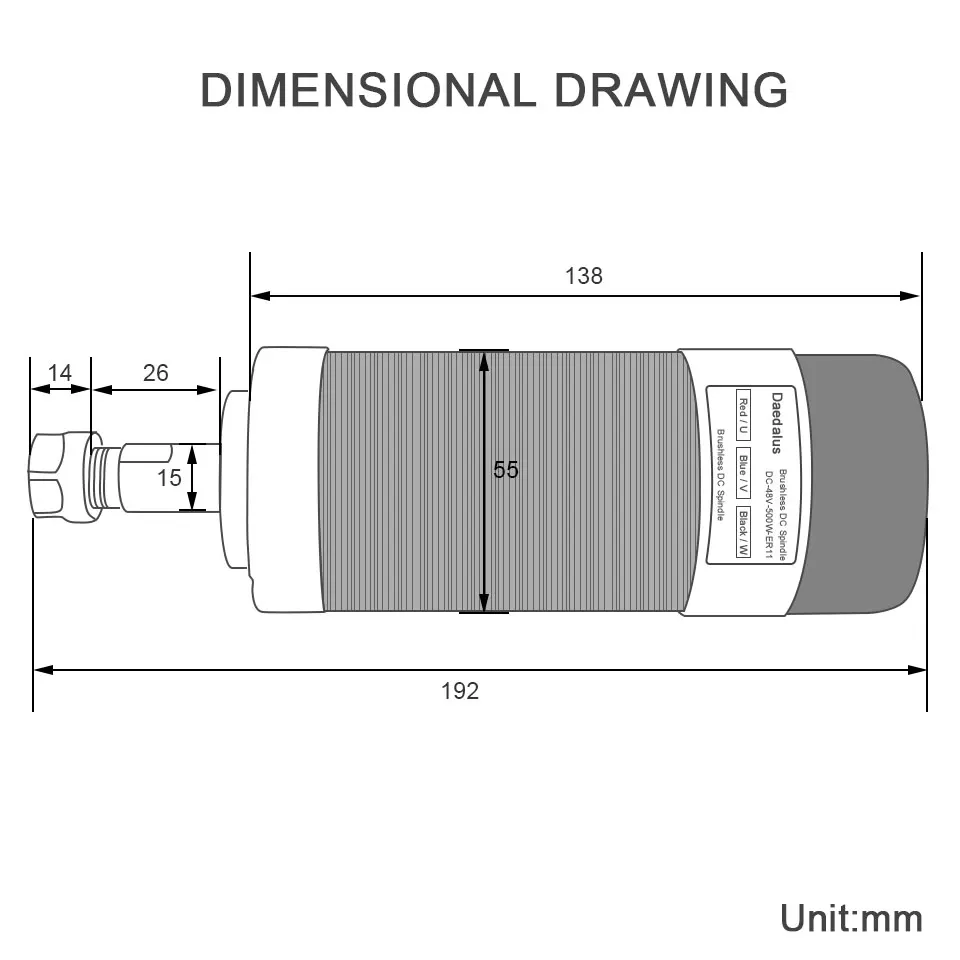Daedalus Вт 500 шпиндель для чпу |