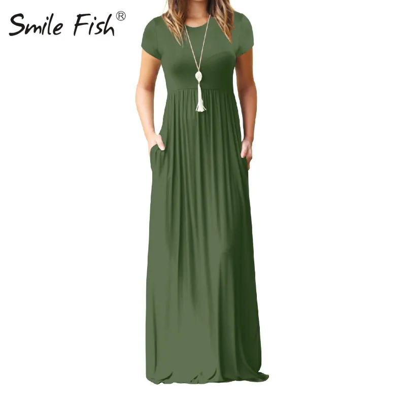 Макси Платье с изображением лисы для женщин 2020 Летнее Длинное на каждый день