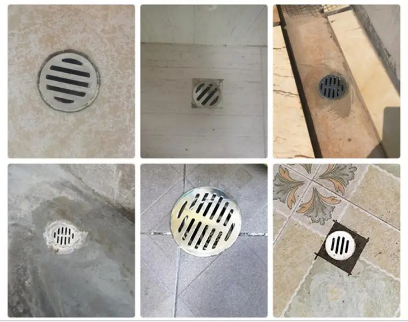 

304 Stainless steel balcony roof round large displacement anti-blocking floor drain outdoor Plane Insertion Floor Drain