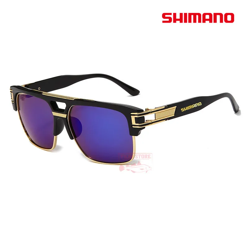 

SHIMANO New Fashion Sunglasses Unisex Retro Colorful Reflective Sunglasses Outdoor Leisure Shopping Riding Anti-UV Sunglasses
