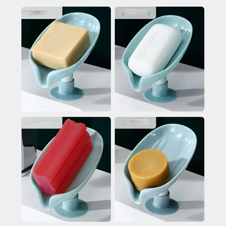 

Soap dish soap shelf draining punch-free home bathroom toilet vertical wall sucker creative soap holder