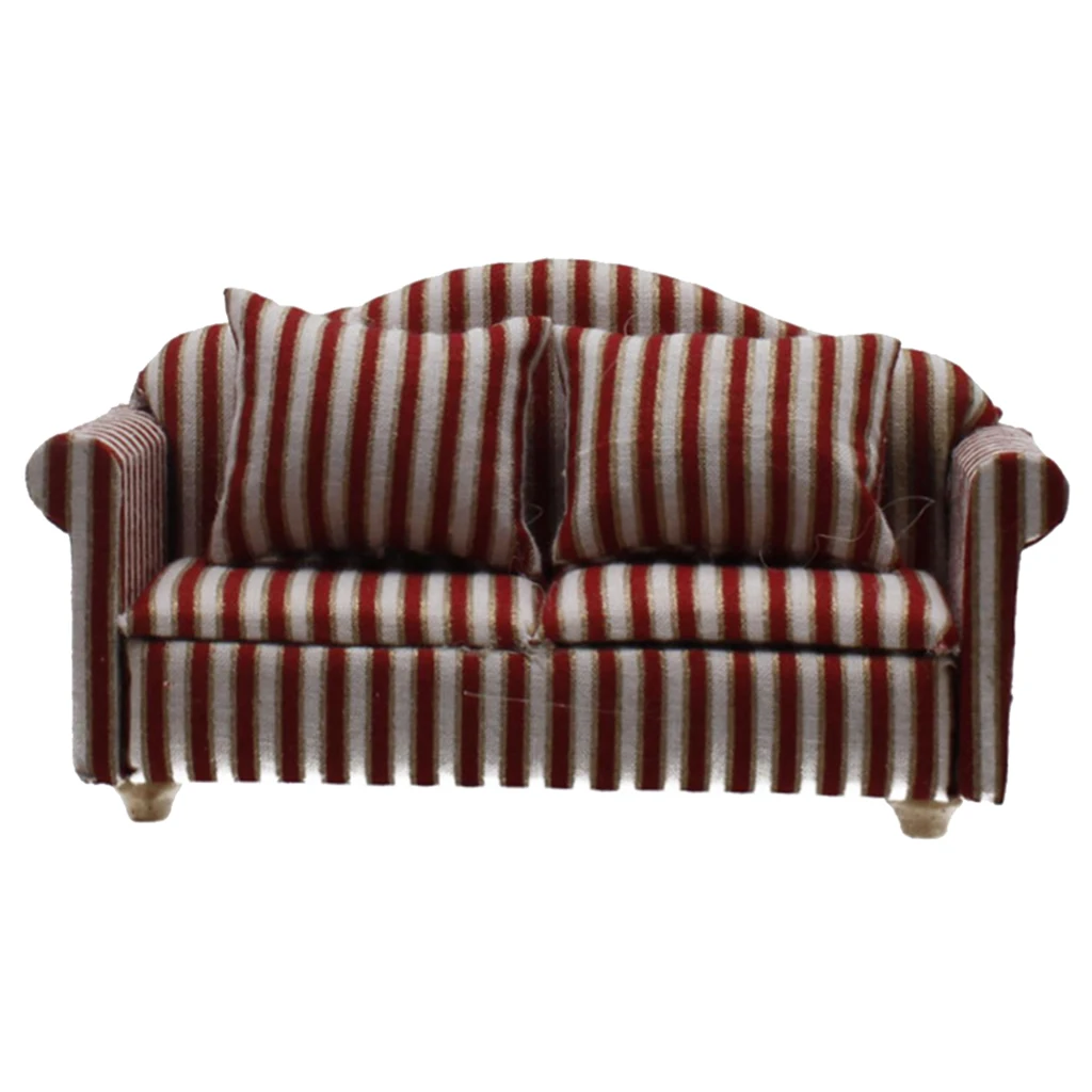 Мини диван для кукольного домика миниатюрный кукольный домик декор 1:12