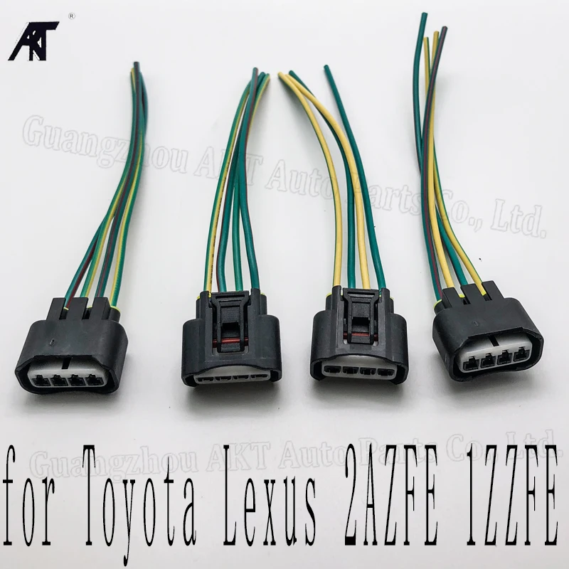 

4Pcs/lot Car Ignition Coil Connector Plug Harness for Toyota /Lexus OEM 90980-11885 2AZFE1ZZFE