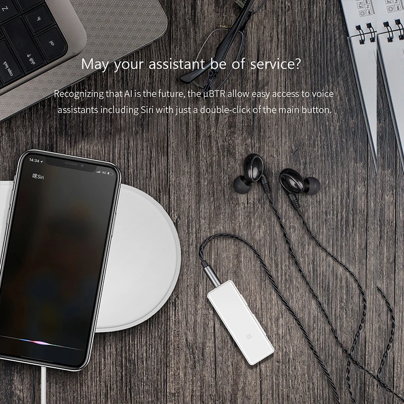 Приемник для наушников FIIO uBTR Bluertooth AMP с независимым местным регулятором