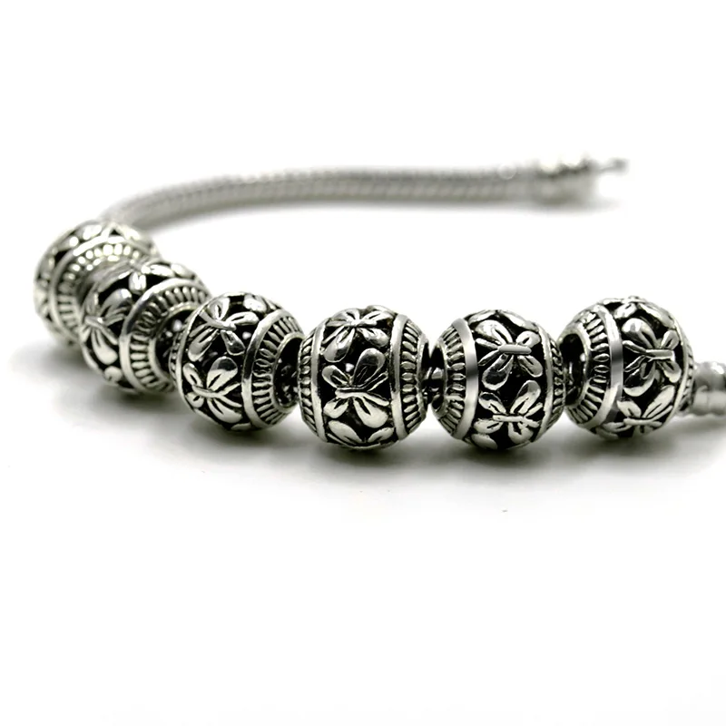 12 шт./партия бусины бабочки из сплава пружины DIY кошка разделитель массивная