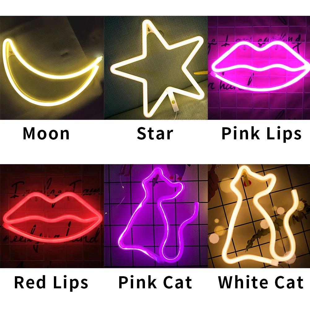 Неоновый светильник рекламная лента для помещений и улицы декор фотографий