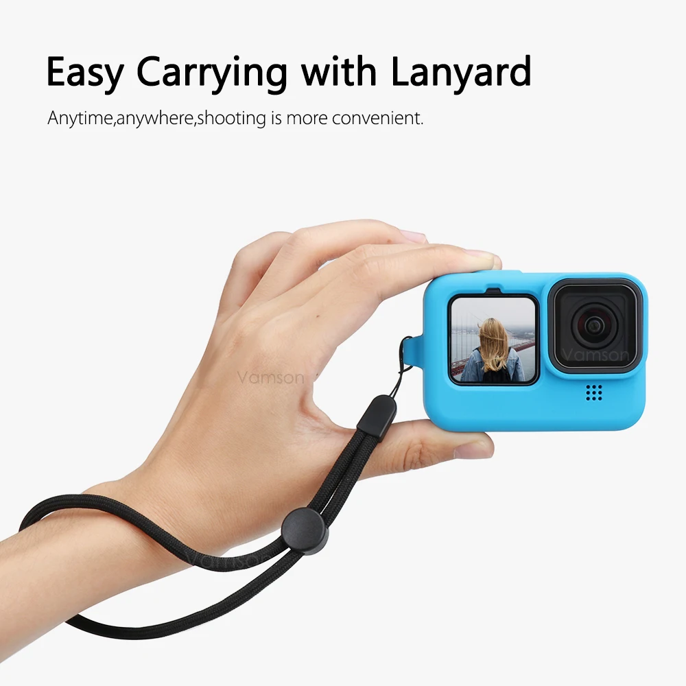Черный мягкий силиконовый чехол для телефона Go pro Hero 10 9 защитный с полным