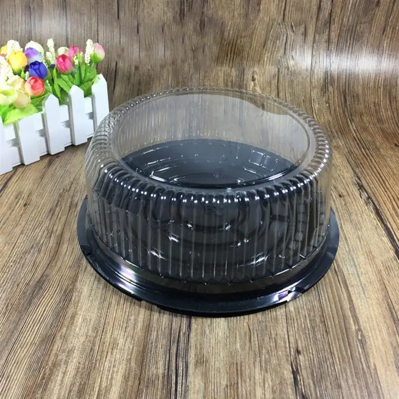 10pcs 8 Inch Transparent Cake Box Plastic Boxes And Packaging Clear Cupcake Muffin Dome Holder Cases Wedding | Дом и сад