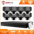 Hikvision OEM 4K 8CH NVR Anpviz 5MP IP-камера система видеонаблюдения наружная с аудио 468 шт камера CCTV система безопасности комплект