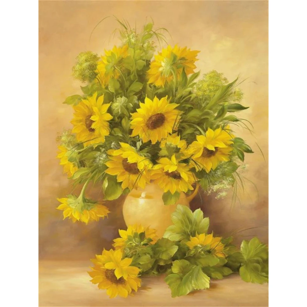 Набор для вышивки крестиком 11CT набор рукоделия с рисунком цветов холст принтом