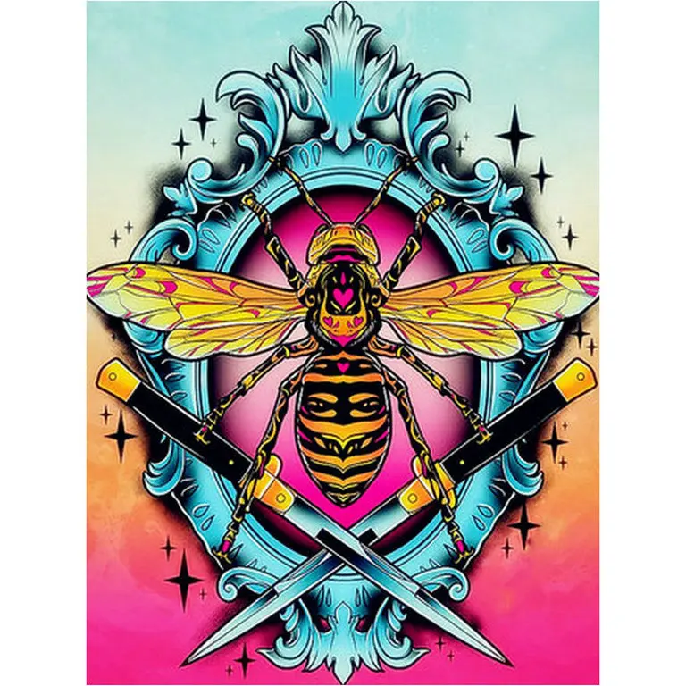 Новая алмазная живопись наклейка в виде пчелы и насекомых 5d