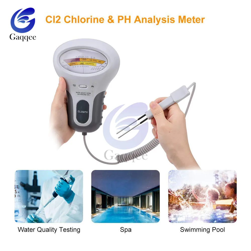 Тестер воды CL2 2 в 1 портативный детектор PH для дома без загрязнения питья хлором