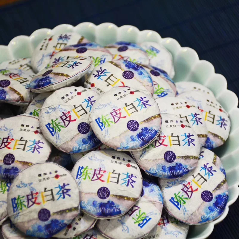 Чэнь пей старый и белый чай торт новый маленький чайный один слойка старого