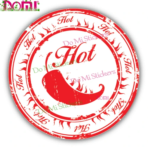 

Hot Sale Chili Grunge Stamp Food Car Bumper Sticker Pepper Decal