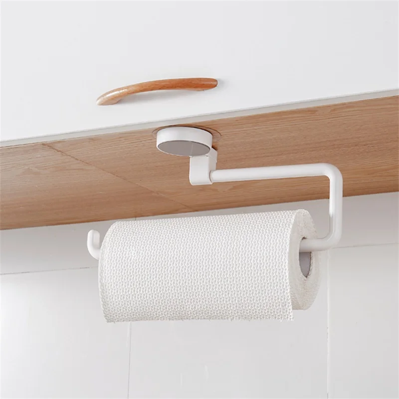 

Towel Rack Hot sale multifunction Kitchen towel rack Tissue Hanger Non-Punching rotate Rack for Bathroom Toilet