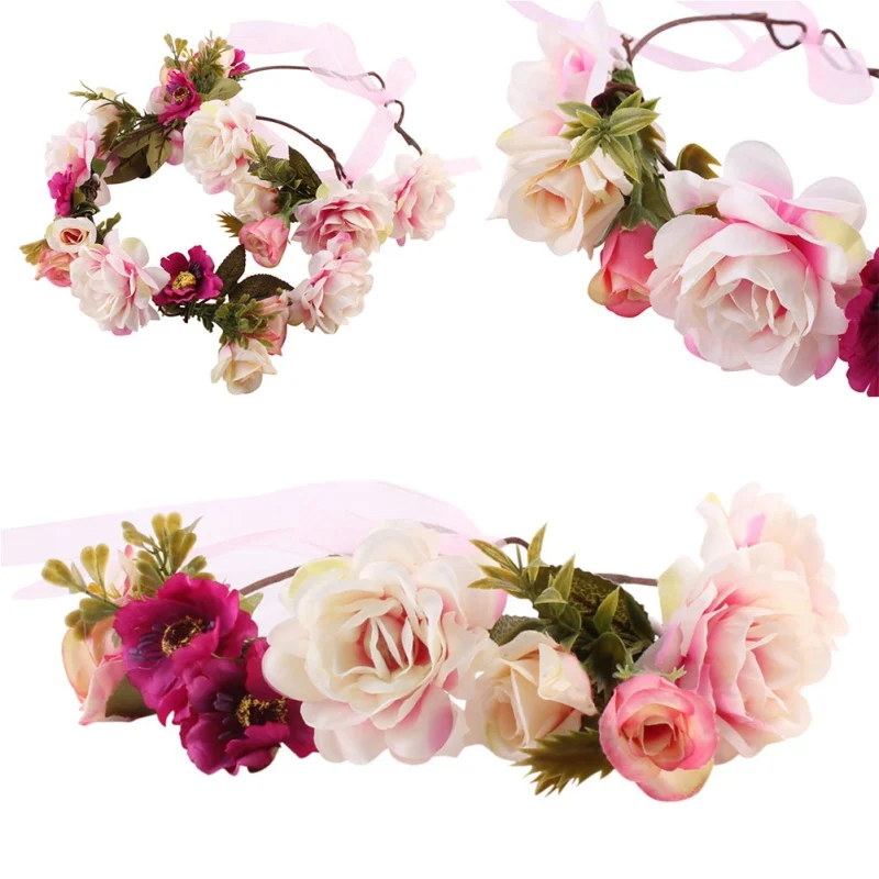 Приморский Резорт Bohemia Wind Hairband парик гирлянда мама и ребенок цветы заколка для