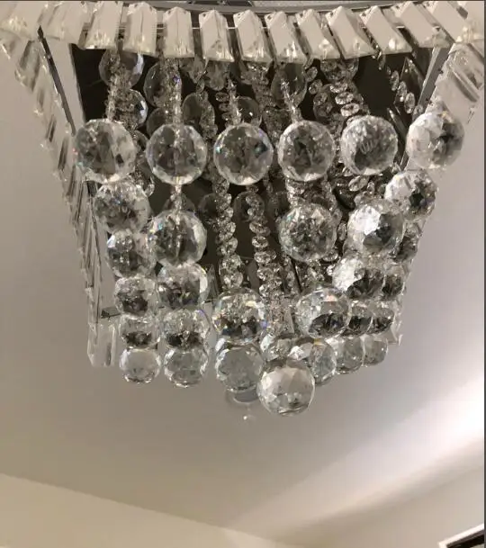 Хит продаж современная люстра светильник с прозрачным кристаллом осветительный