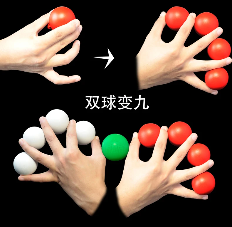 Мультипликационные шары (металл красный/белый цвет) Волшебные трюки от одного до