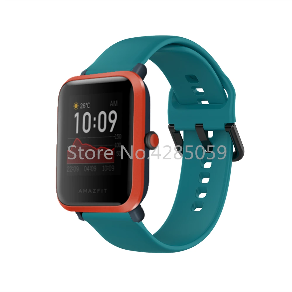 Ремешок силиконовый для Huami Amazfit Bip S U спортивный Браслет Для Xiaomi GTS / 2 2e Mini GT2 42 мм |