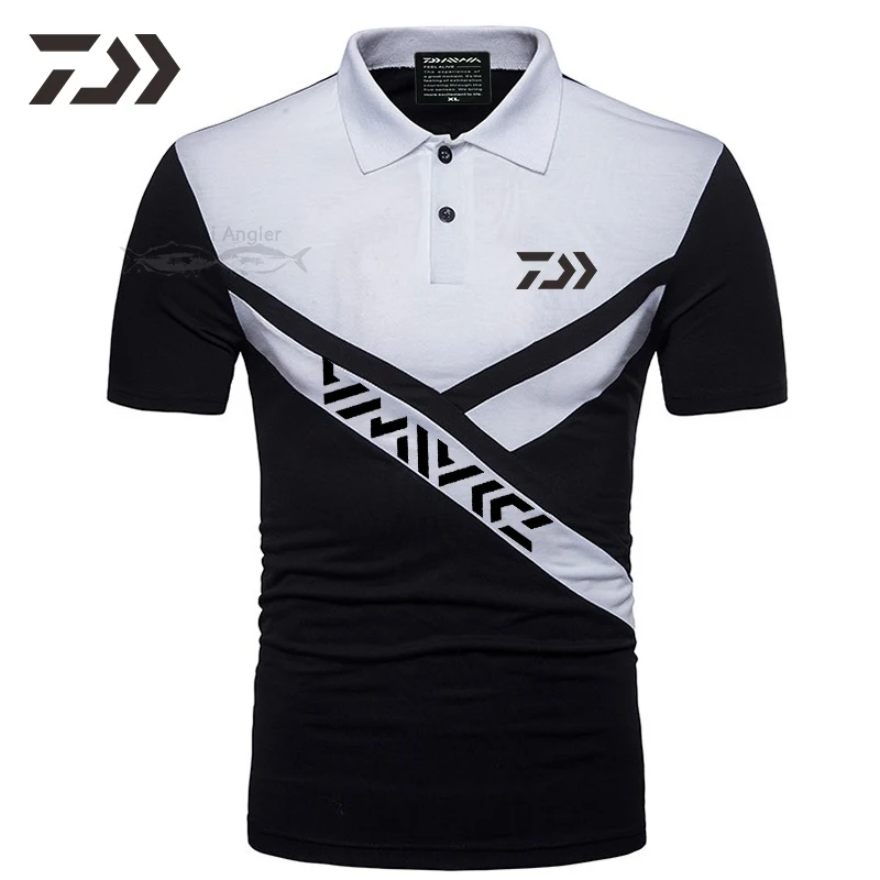 Футболка Одежда для рыбалки поло футболки Мужская дышащая спортивная летняя