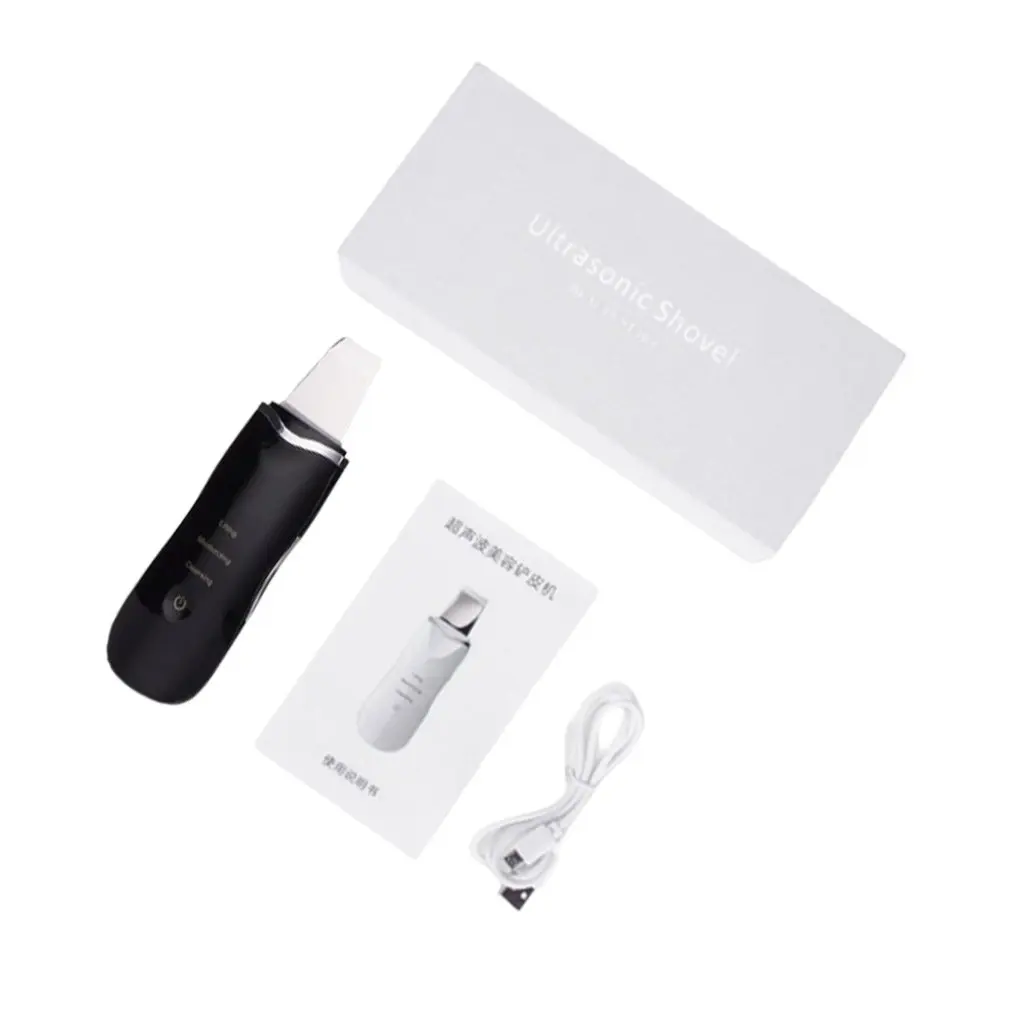 Электрический ультразвуковой аппарат для чистки лица скруббера кожи морщин и