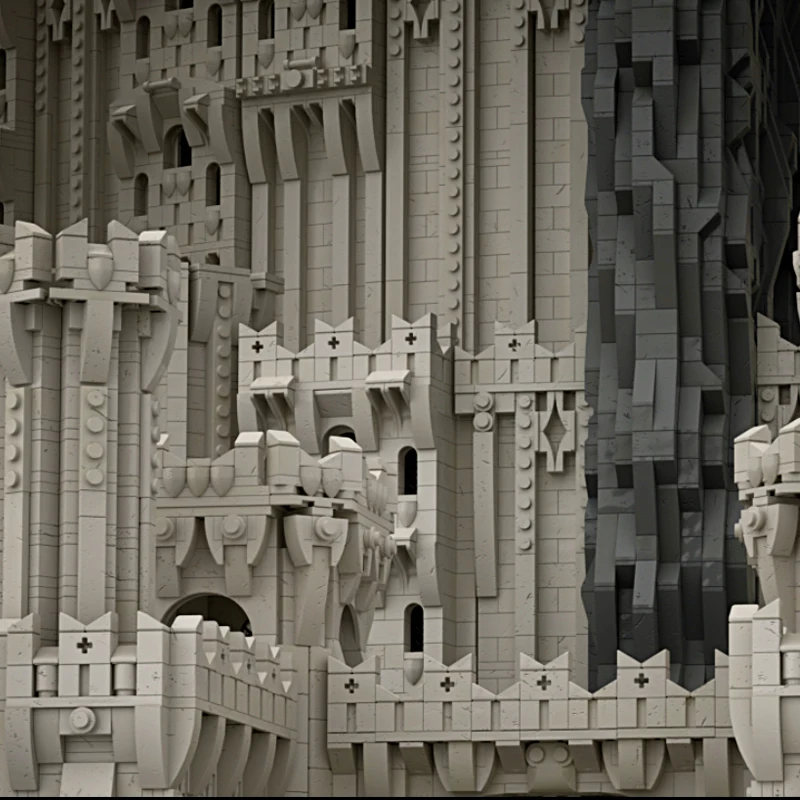 Bircklink городской дом из фильма Король Кольца Gondor порт минатрита замок уличный вид