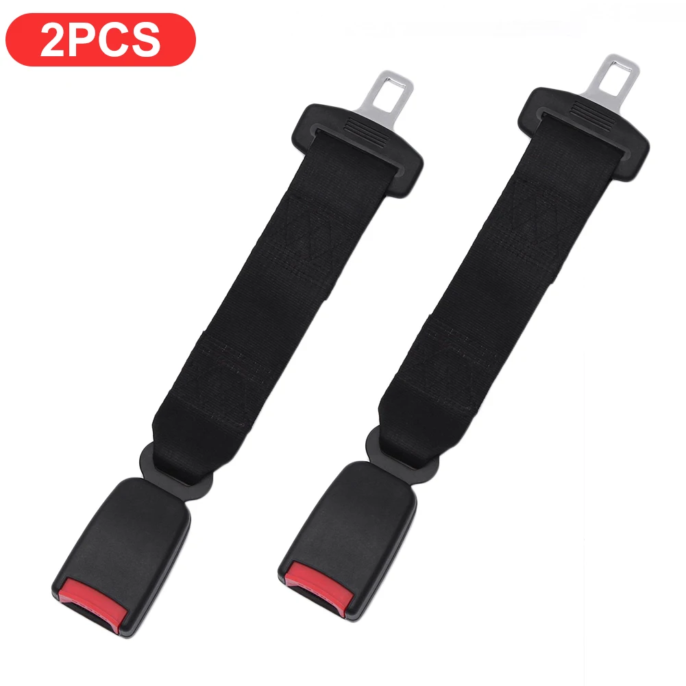 

2PC 14" Longer 36cm 14" Universal Car Auto Seat Seatbelt Safety Belt Extender Extension Buckle Seat Belts & Padding Extender