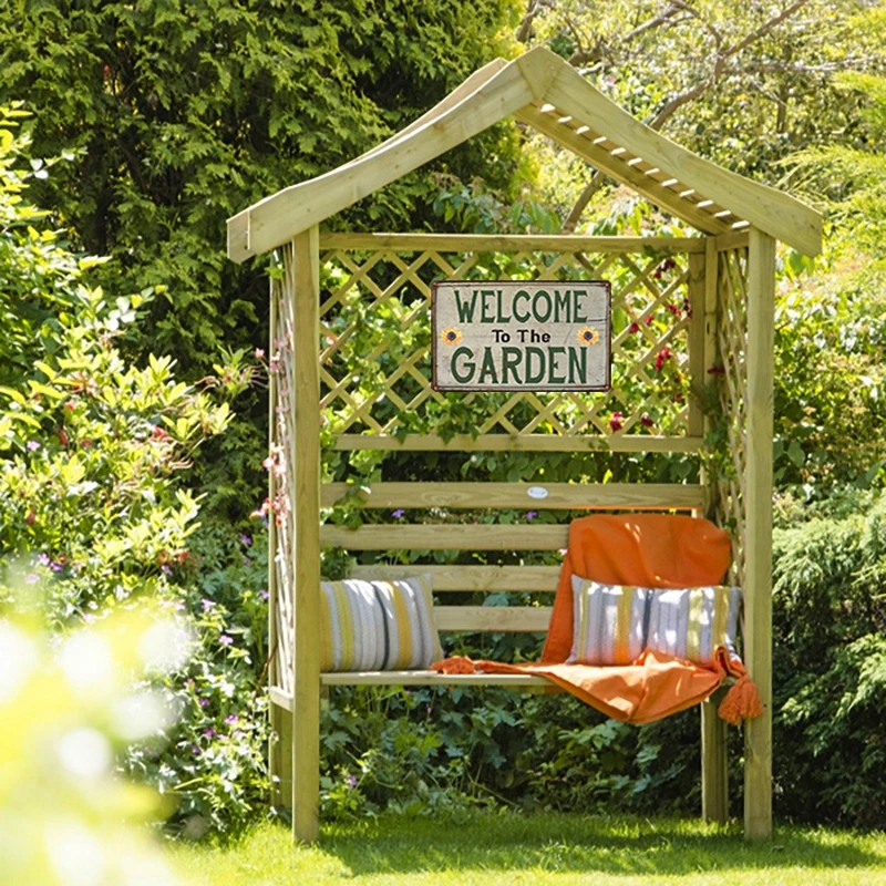 

YZFQ Garden Lavender Metal Plate Flower Farmhouse Tin Signs Plaque Wall Art Home Garden Vintage Decor 30x20cm DU-8859A