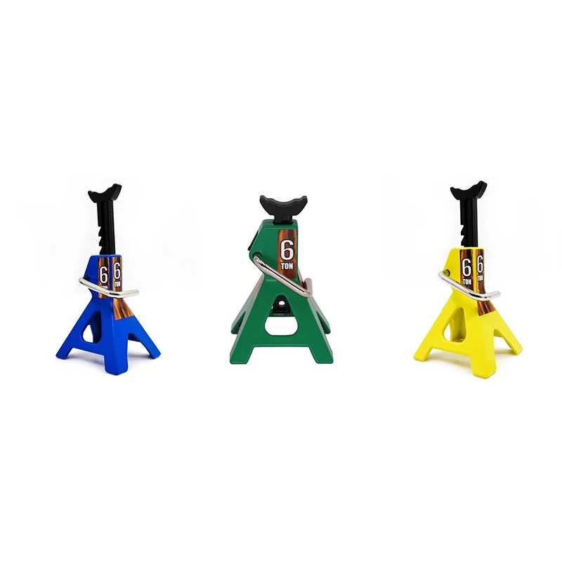 

Metal Jack Stands 6 Ton Height Adjustable for 1/10 RC Crawler Truck Car Trx4 SCX10 Simulation Climbing Vehicles