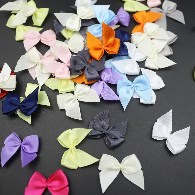 Ленты атласные с бантами 50 шт. для рукоделия украшение рождественской вечеринки