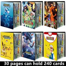 Pokemon Cards Album Book Cartoon  Anime New 240PCS Game Card VMAX GX EX Holder Collection Folder Kid