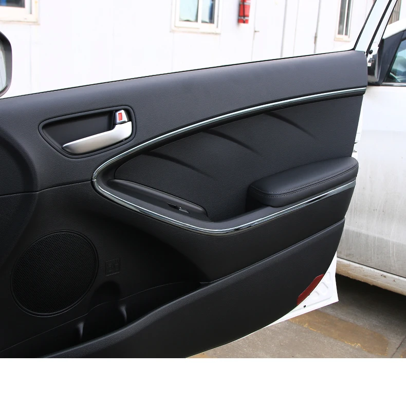 titanium black Lsrtw2017 нержавеющая сталь автомобиля внутренняя дверь украшения для Kia K3 Kia Cerato 2012 2013 - Название цвета: titanium black