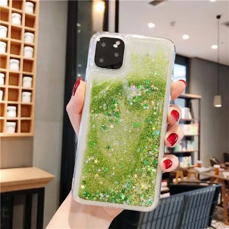 

Liquid Dynamic Quicksand Case For Iphone 12 Pro Cases Glitter Fundas Iphone 11 Pro Max Mini XR 7 8 SE 2020 X XS 6 6s Plus Cover