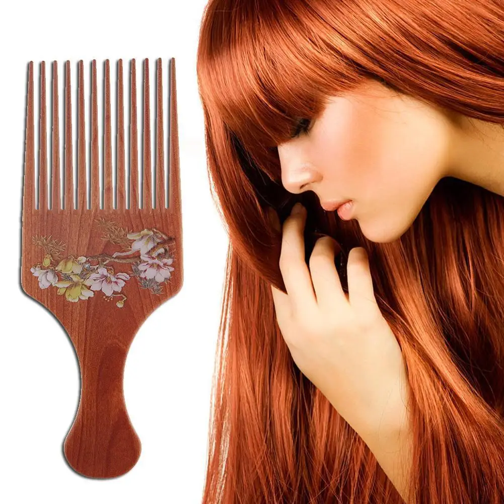 

Retro Oil Hair Comb Fork Comb Hair Styling Texture Comb Long Tooth Plate Comb Bangs Shovel Comb Hairdressing Styling Tool