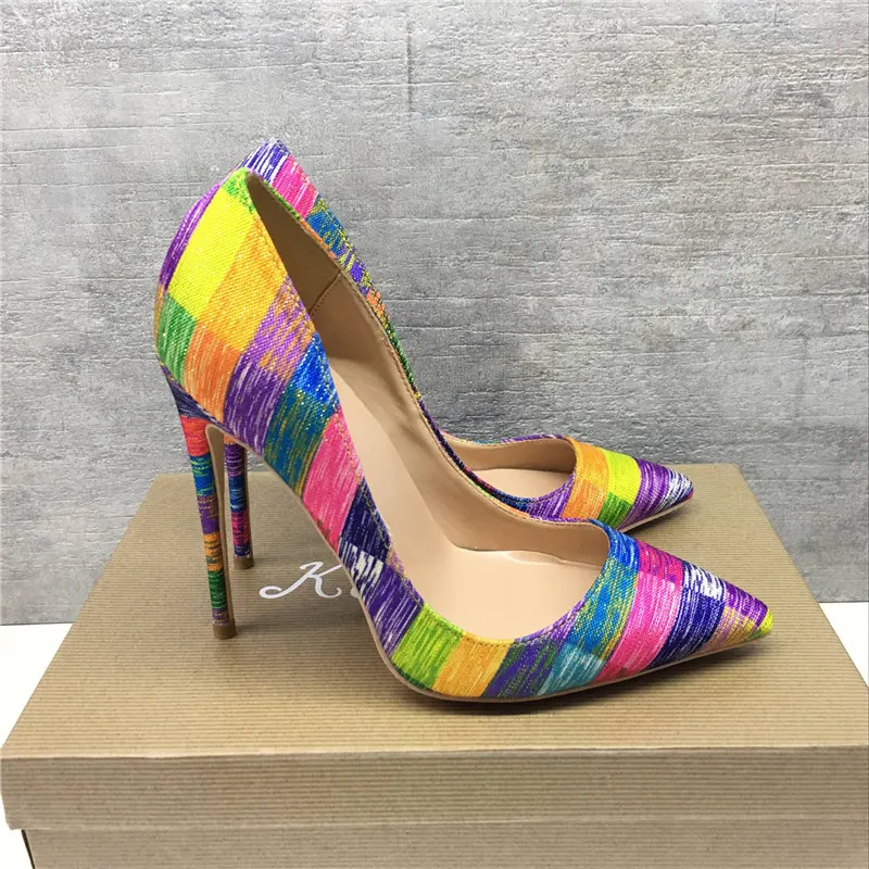 Туфли женские из замши на высоком каблуке 12 см с острым носком - купить по