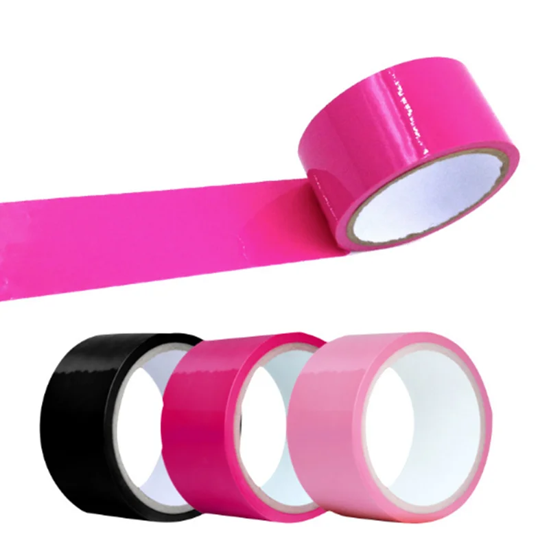 Статические разноцветные наручники с защитой от прилипания для БДСМ бондажа |