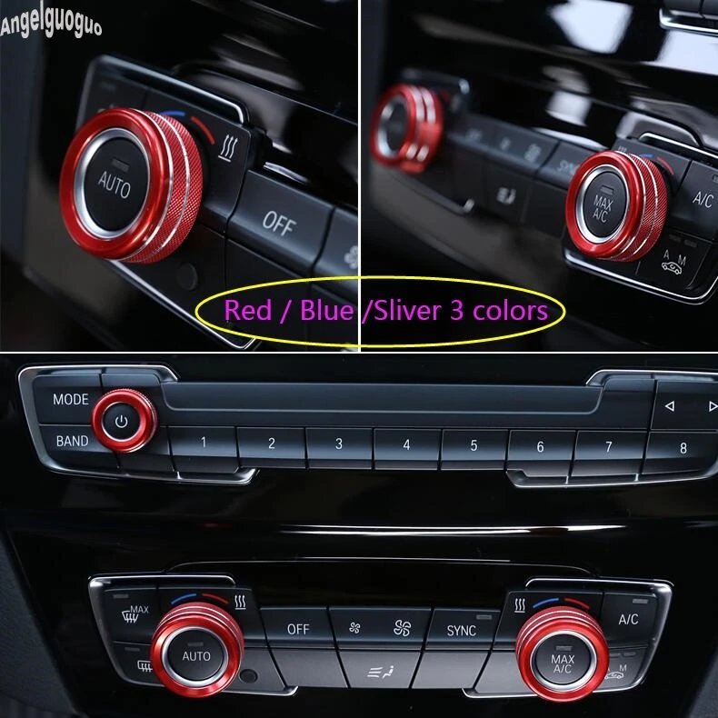 3 вида цветов для BMW X2 F39 X1 F48 F47 2016 2019 ручка автомобильного кондиционера кольцо