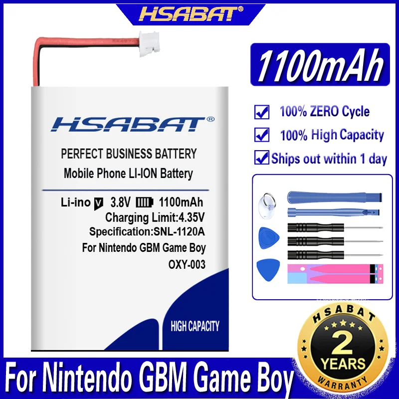 Аккумулятор Hsabat 3600 мА ч 3 8 В литийионный OXY-003 для геймпадов Nintendo Game Boy Micro |
