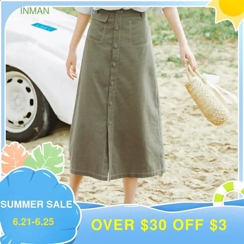 INMAN летняя хлопковая и льняная нижняя одежда женская винтажная кавайная