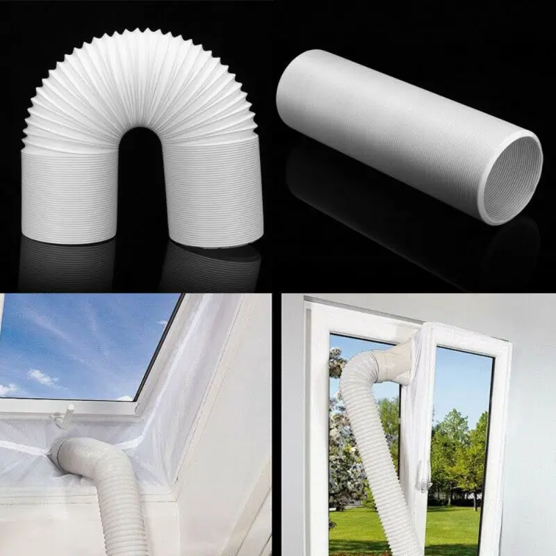 

30mm 5mm Diameter Flexible Air Conditioner Exhaust Pipe Vent Hose Duct Outlet Free Extension For Portable Air Conditioner