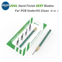 2uul 4 in 1 hand finish sexy blades for pcb underfill clean multifunctioal bga chip motherboard glue cleaning scraping pry knife