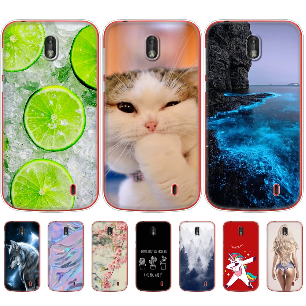

For Nokia 1 Plus Case bumper Cute Cartoon Silicone Soft Cover on for Nokia 1 1+ coque capa full 360 Protective fundas cute dog