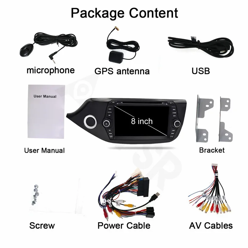 Автомобильный DVD-плеер AOTSR Android 9 0 GPS ГЛОНАСС навигация Мультимедиа для Kia Ceed 2013 2014