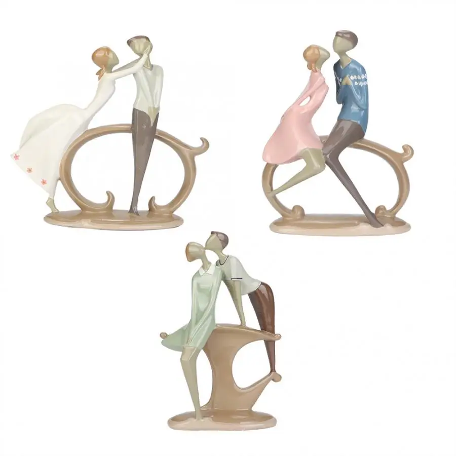 Миниатюрных моделей Свадебная танцевальная пара Скульптура любовь настольная