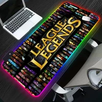 league of legends rgb anime gaming mousepad large locking edge speed game gamer led mouse pad soft laptop notebook mat for csgo