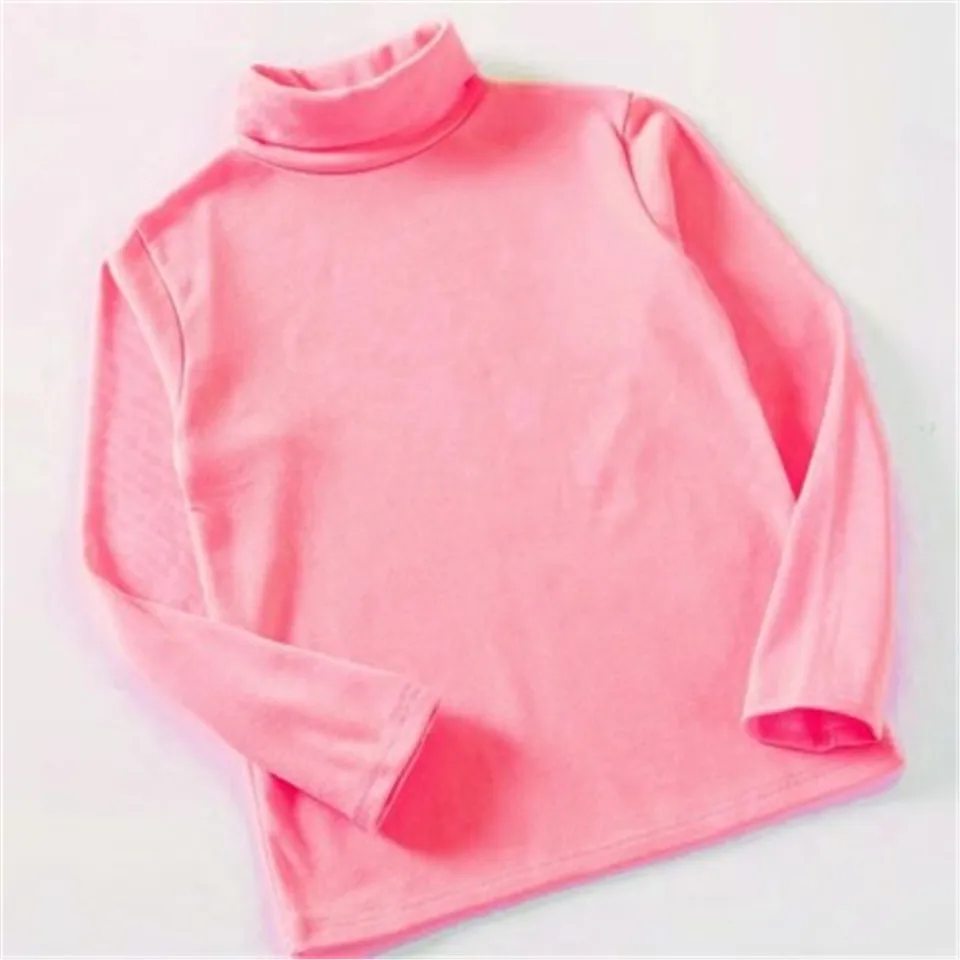 dark pink Белая школьная блузка для девочек коллекция года, весенне-Осенняя детская рубашка длинные рукава, блузки для малышей Топы, детская одежда от 3 до 11 лет, AA3884 - Цвет: dark pink