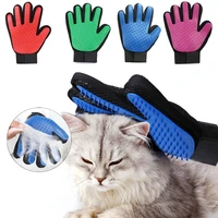 pet glove cat grooming glove cat hair deshedding brush gloves dog comb for cats bath clean massage hair remover brush
